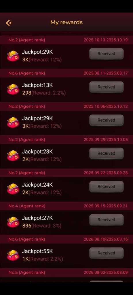 X89 Tournament rewards and ranking screen
