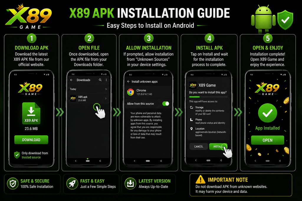 X89 APK installation guide on Android phone